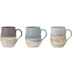 Bloomingville Ash Becher aus Steingut 3er