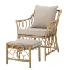 Bloomingville Belluce Loungesessel mit Hocker