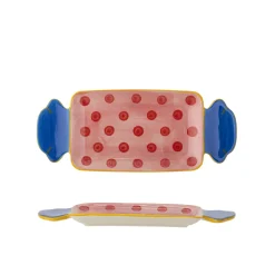 Bloomingville Caramella Servierplatte Rose aus Steingut