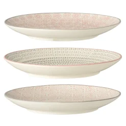 Bloomingville Cécile Teller klein, Rose, Steingut 3er-Ser