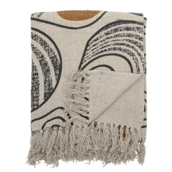 Bloomingville Decke, Überwurf Giano recycelte Baumwolle