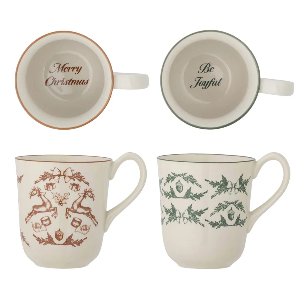 Bloomingville 2er Becher-Set Beth, Christmas