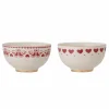 Bloomingville 2er Set Schüssel Jolly mit Muster