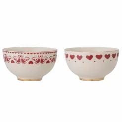 Bloomingville 2er Set Schüssel Jolly mit Muster