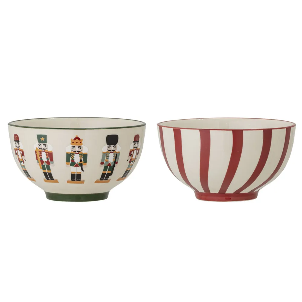 Bloomingville Jolly Schalen, Weihnachten, 2er Set