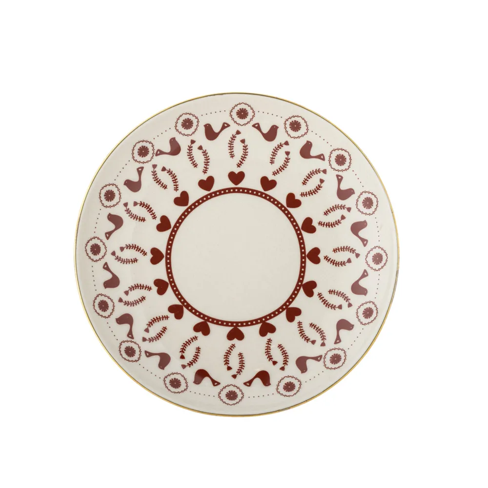 Bloomingville Jolly Teller, Rotes Muster