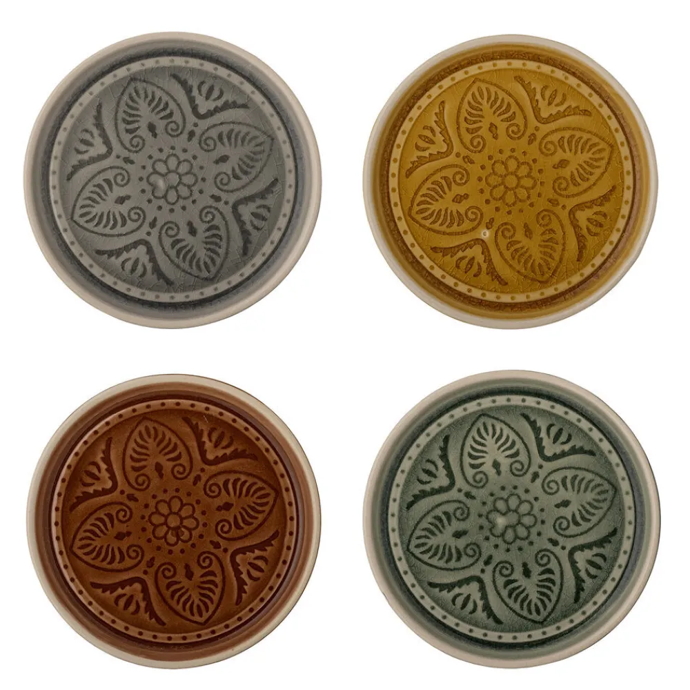 Bloomingville Kleine Teller Rani Steingut 4er