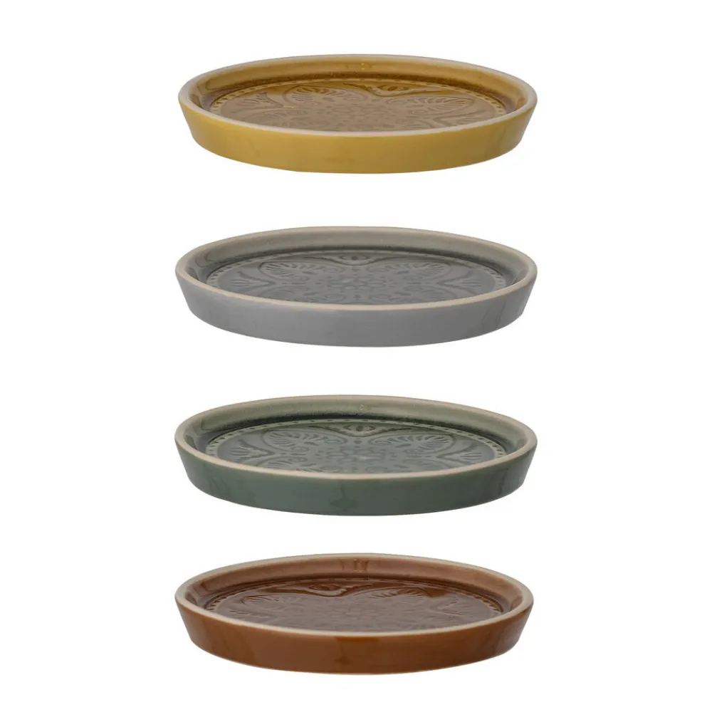 Bloomingville Kleine Teller Rani Steingut 4er