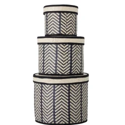 Bloomingville Korb Islim aus Palmenblättern 3er Set