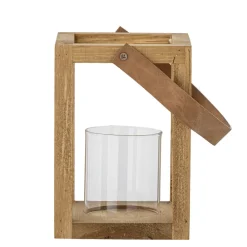 Bloomingville Laterne mit Glas Lyra, Kiefer