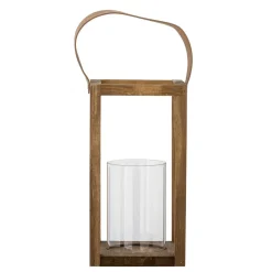 Bloomingville Laterne mit Glas Lyra, Kiefer