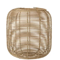 Bloomingville Laterne Nei mit Glas, Rattan