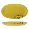 Bloomingville Limone Servierplatte, Gelb, Steingut