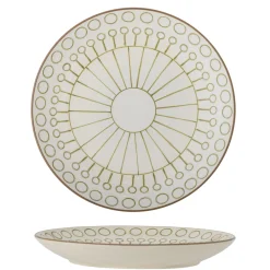 Bloomingville Maple Teller Grün Steingut