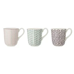 Bloomingville Maya Becher, Steingut, 3er Set