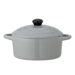 Bloomingville Ofenform Thanos mit Deckel aus Steingut