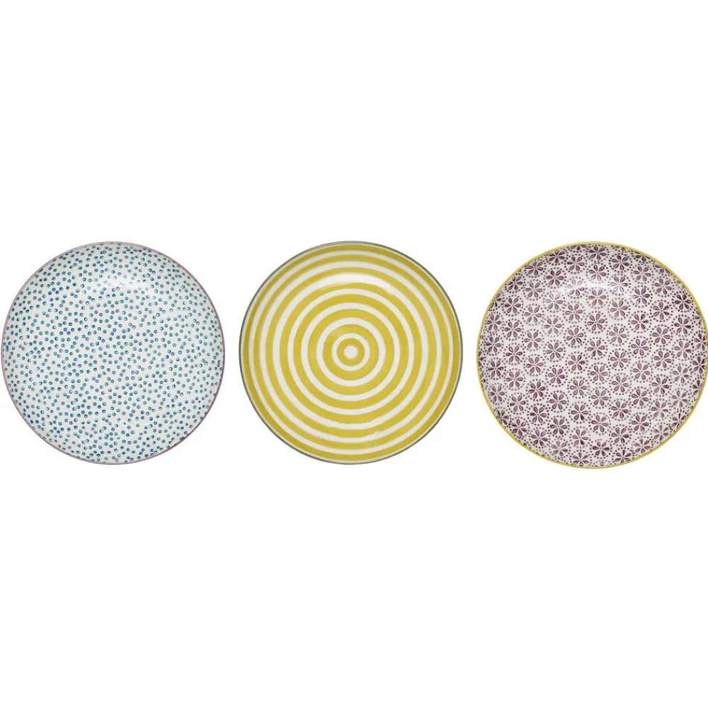 Bloomingville Patrizia Dessertteller, 3er, Steingut
