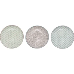 Bloomingville Patrizia Teller, 3er, Steingut