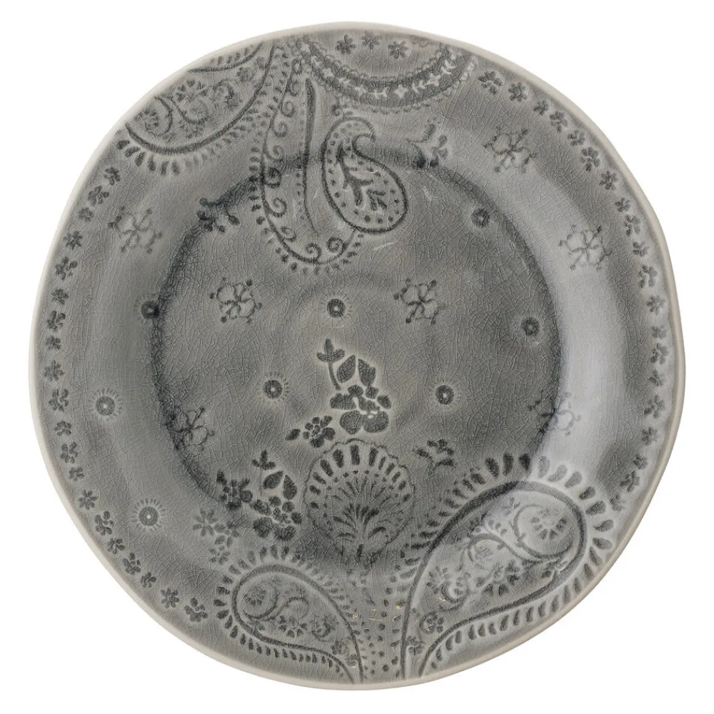 Bloomingville Rani Essteller, Grau, Steingut