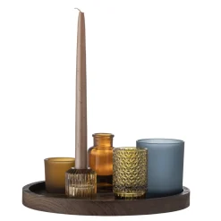 Bloomingville Sanga Tablett mit Teelichthaltern, rund