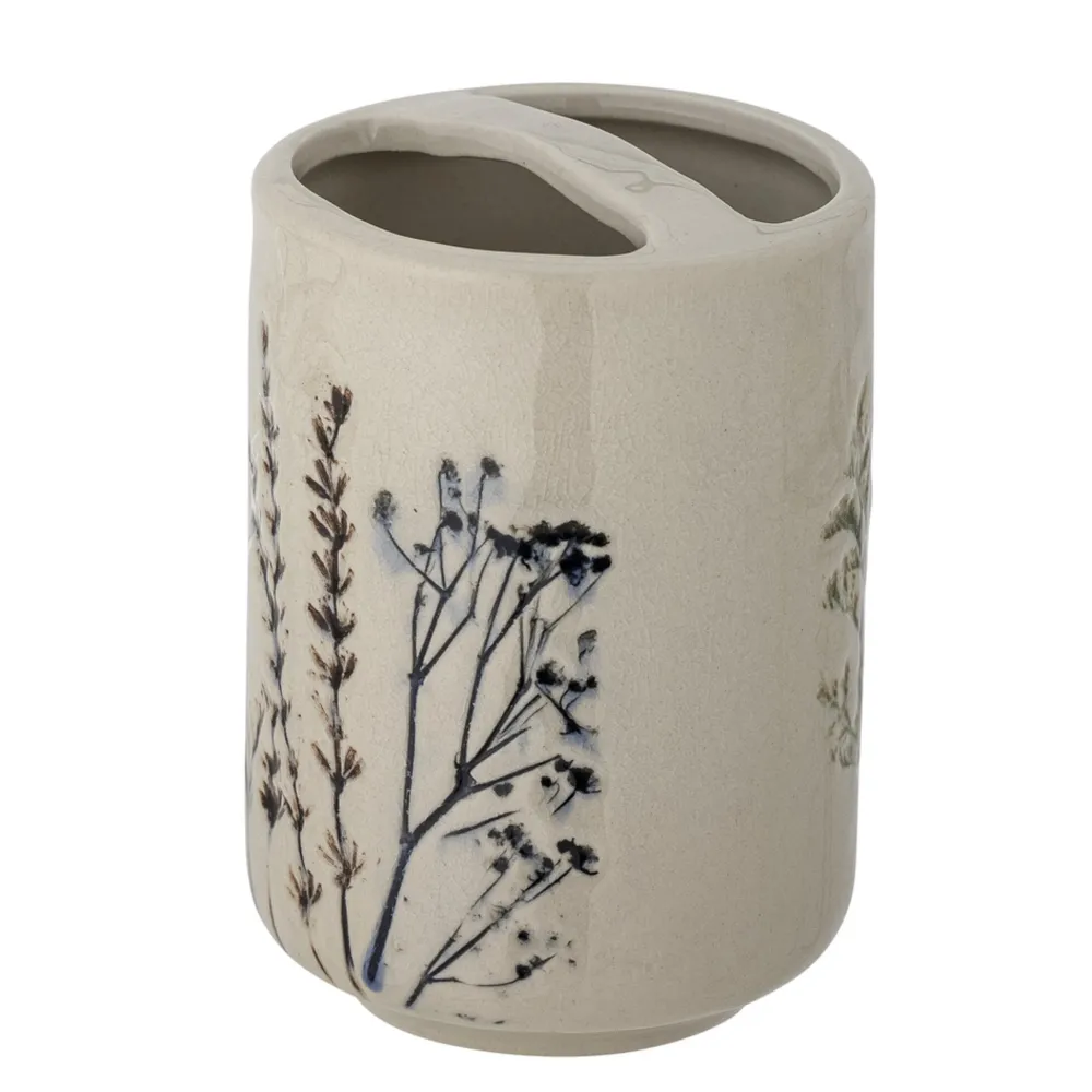 Bloomingville Seifenspender-Set Bea aus Steingut