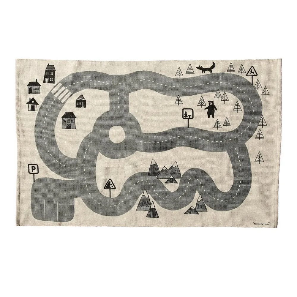 Kinder Bloomingville Spiel Teppich Dennis aus Baumwolle