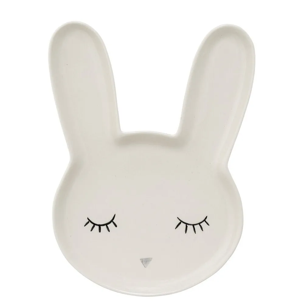 Kinder Bloomingville Teller Smilla Hase aus Steingut