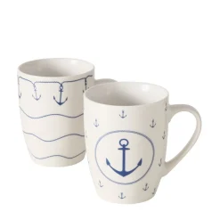 Boltze Becher Büsum mit Anker, 2er-Set