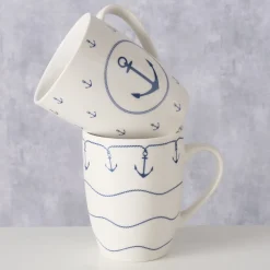 Boltze Becher Büsum mit Anker, 2er-Set