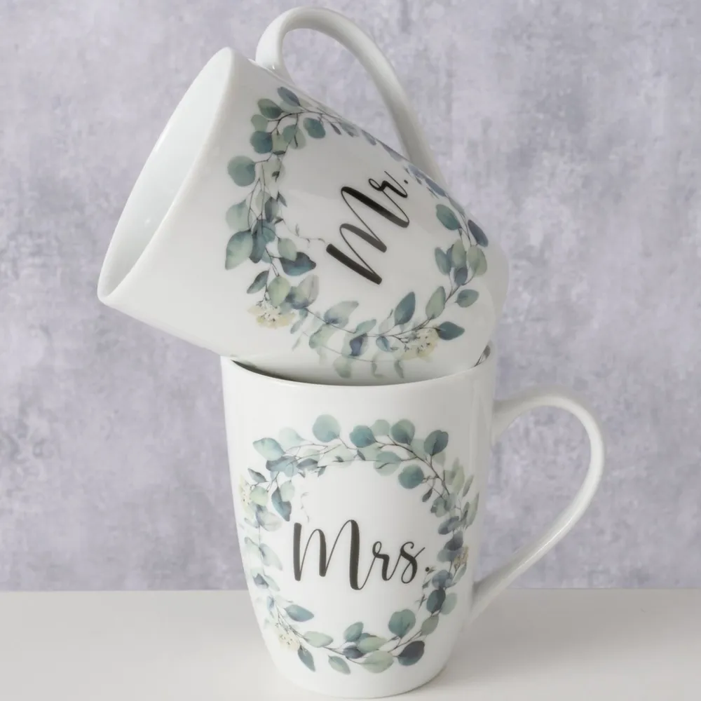 Boltze Becher Eukana Mr und Mrs, 2-teilig