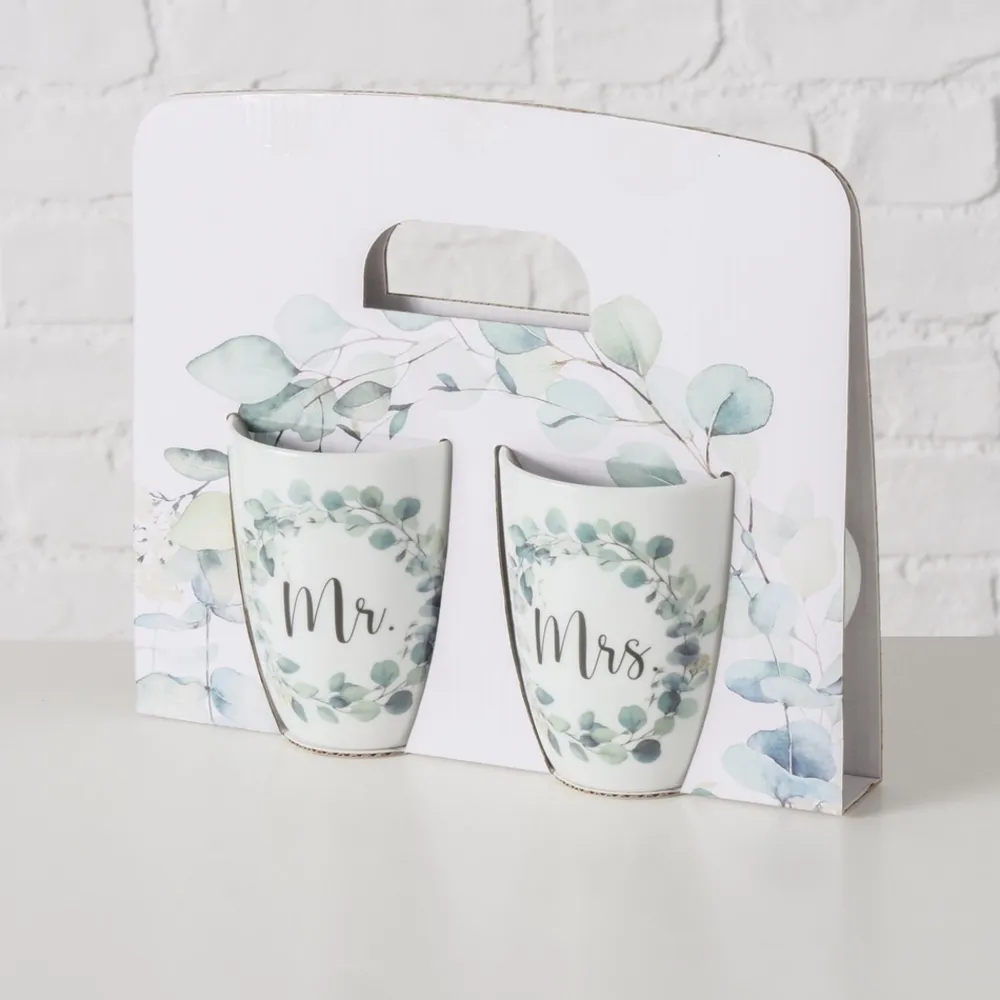 Boltze Becher Eukana Mr und Mrs, 2-teilig