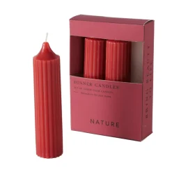 Boltze Dicke Stabkerzen Riffly Ø 3,5 cm, 3er Set