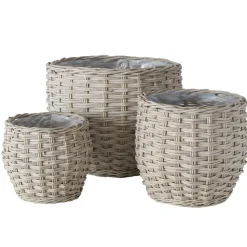 Boltze 3er Set Blumentopf Pflanzkorb Malonia