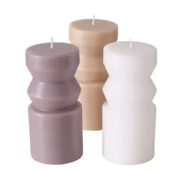 Boltze 3er Set Kerze in Sonderformen