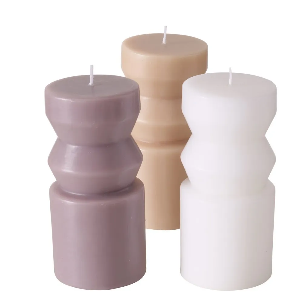 Boltze 3er Set Kerze in Sonderformen