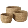 Boltze 3er Set Korb Sophy aus Seegras