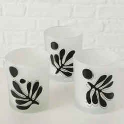 Boltze 2er Set Teelichtglas Matty