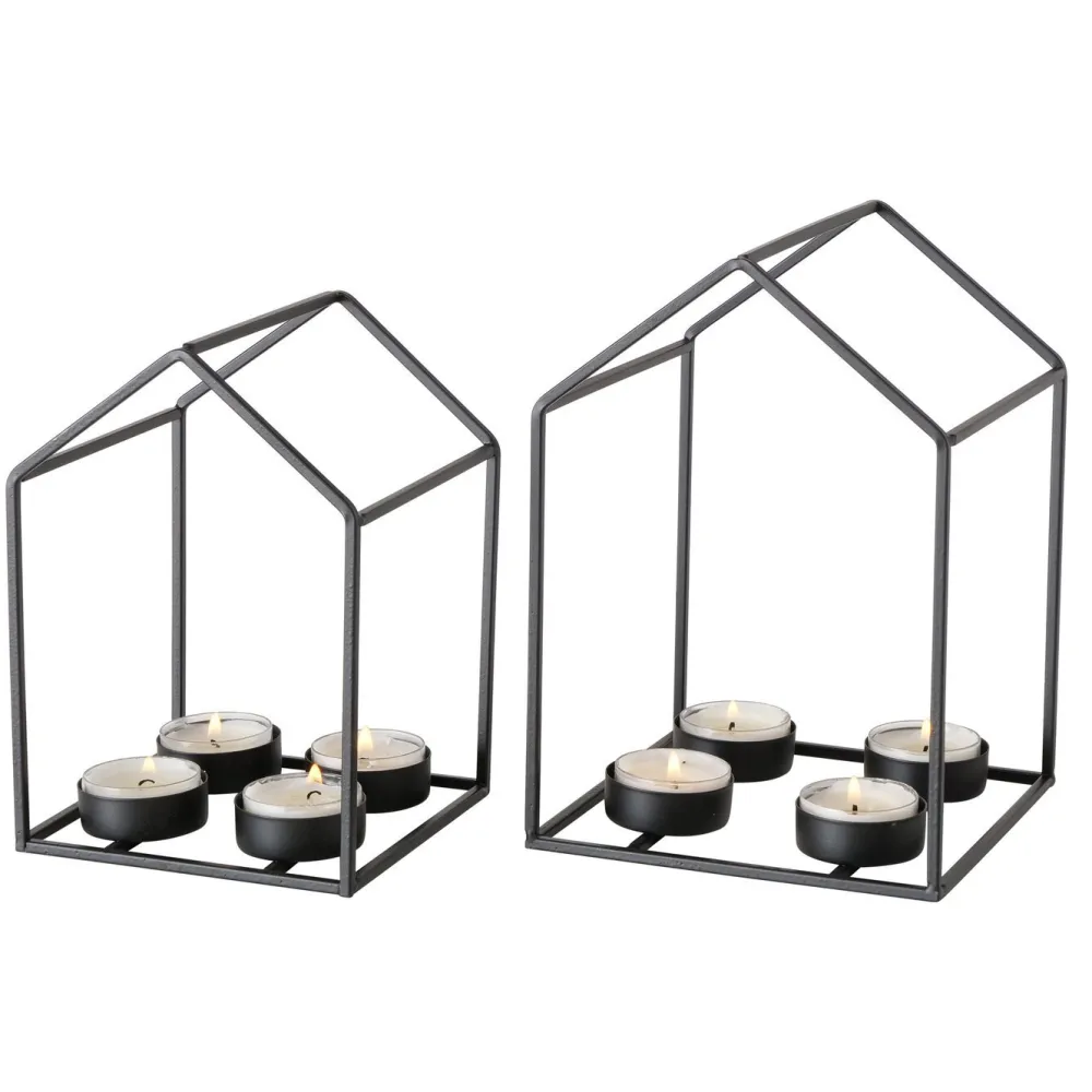 Boltze 2er Set Teelichthalter Draga