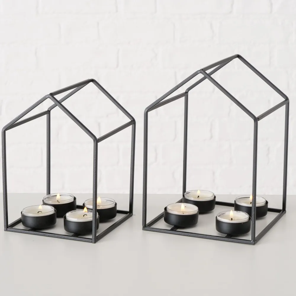 Boltze 2er Set Teelichthalter Draga