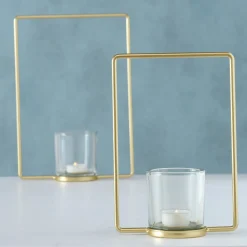 Boltze 2er Set Teelichthalter Franjo