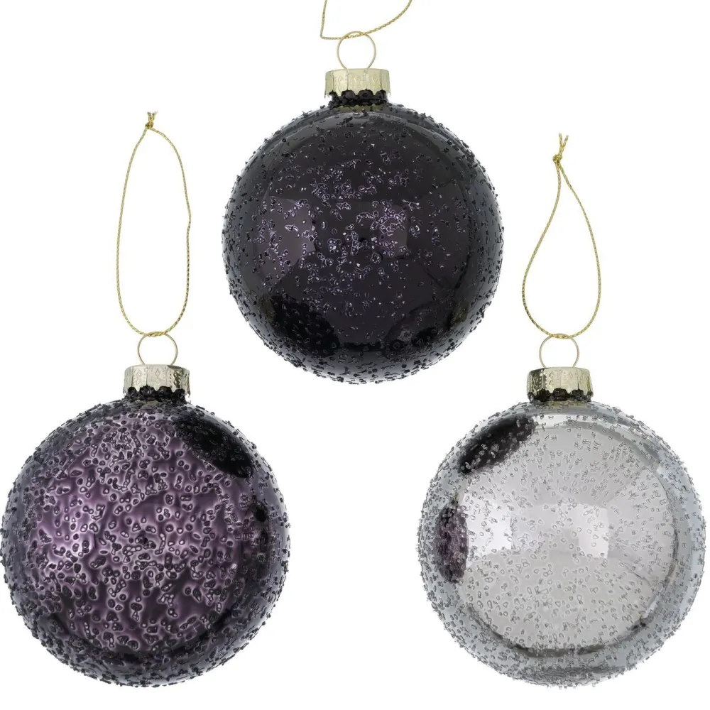 Boltze 3er Set Weihnachtskugel Cervise