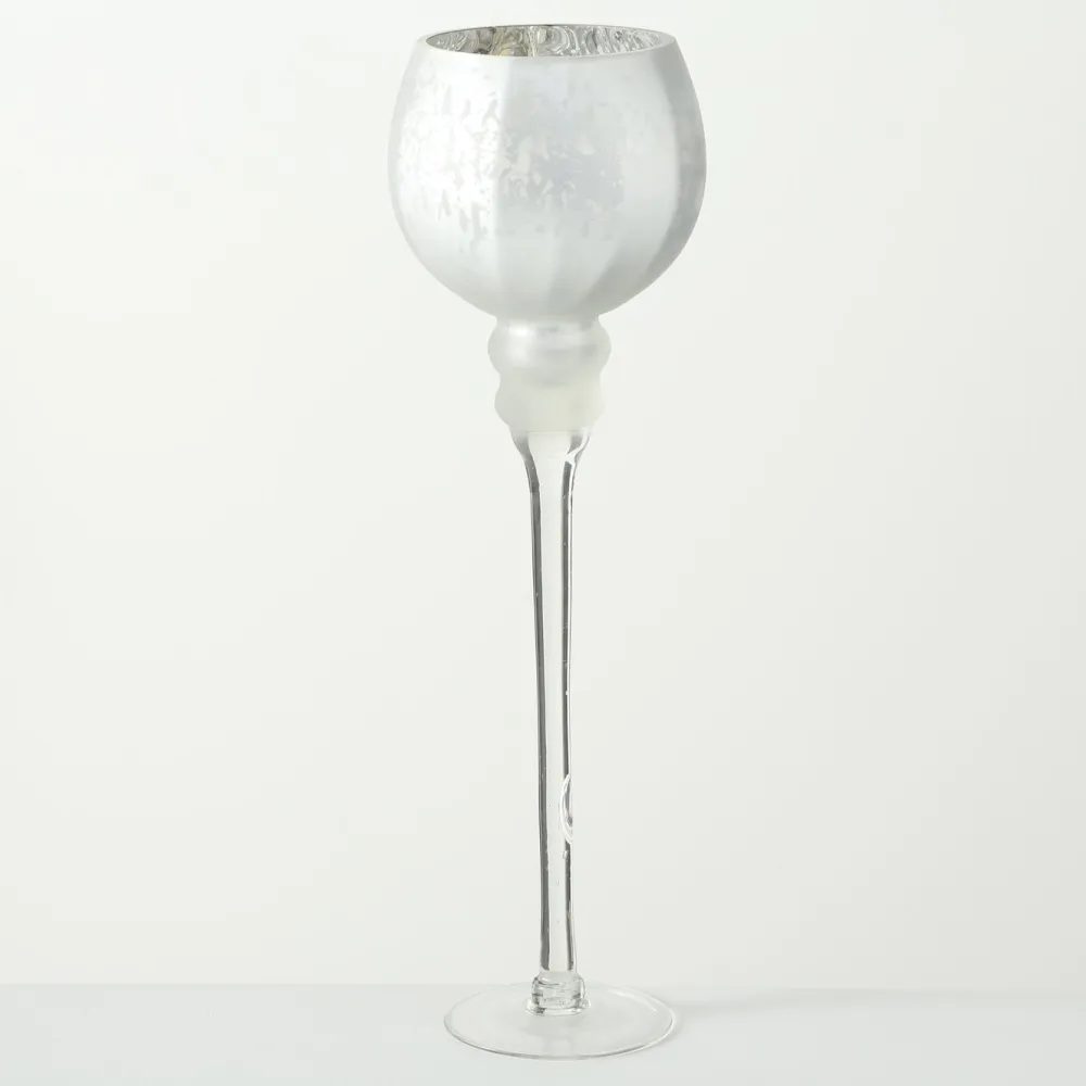 Boltze 3er Set Windlicht Manou silber