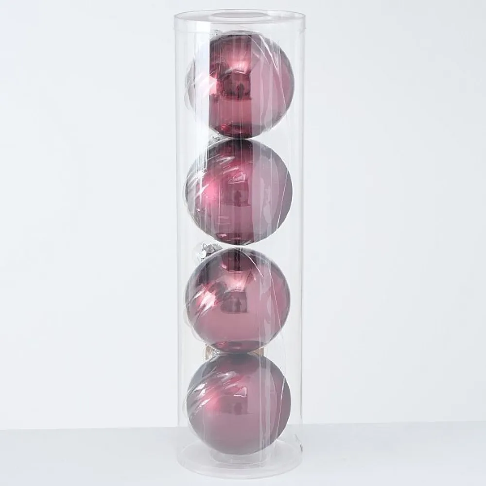 Boltze Große Weihnachtskugeln Ø 10 cm, 4 tlg