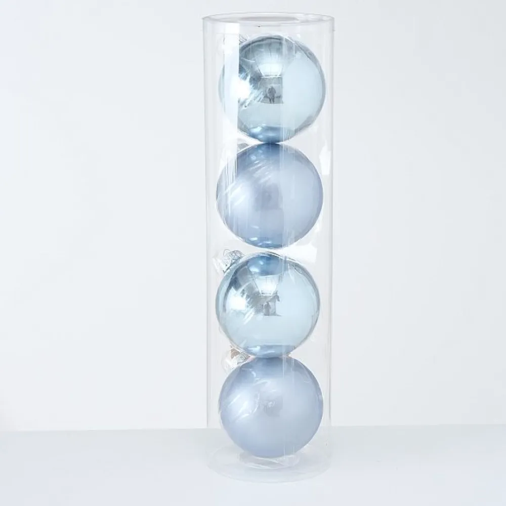 Boltze Große Weihnachtskugeln Ø 10 cm, 4 tlg