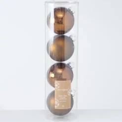 Boltze Große Weihnachtskugeln Ø 10 cm, 4 tlg