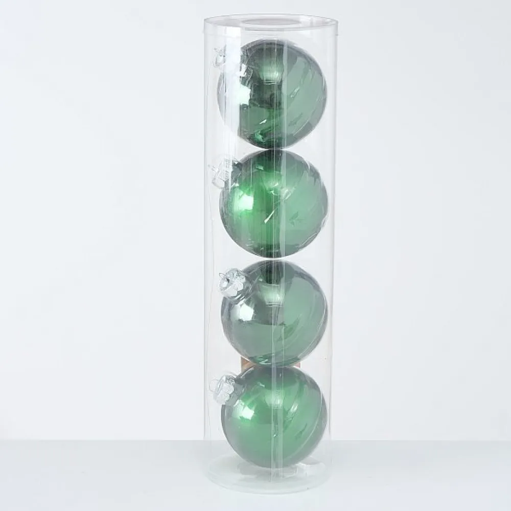 Boltze Große Weihnachtskugeln Ø 10 cm, 4 tlg