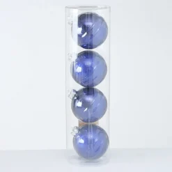 Boltze Große Weihnachtskugeln Ø 10 cm, 4 tlg