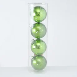 Boltze Große Weihnachtskugeln Ø 10 cm, 4 tlg