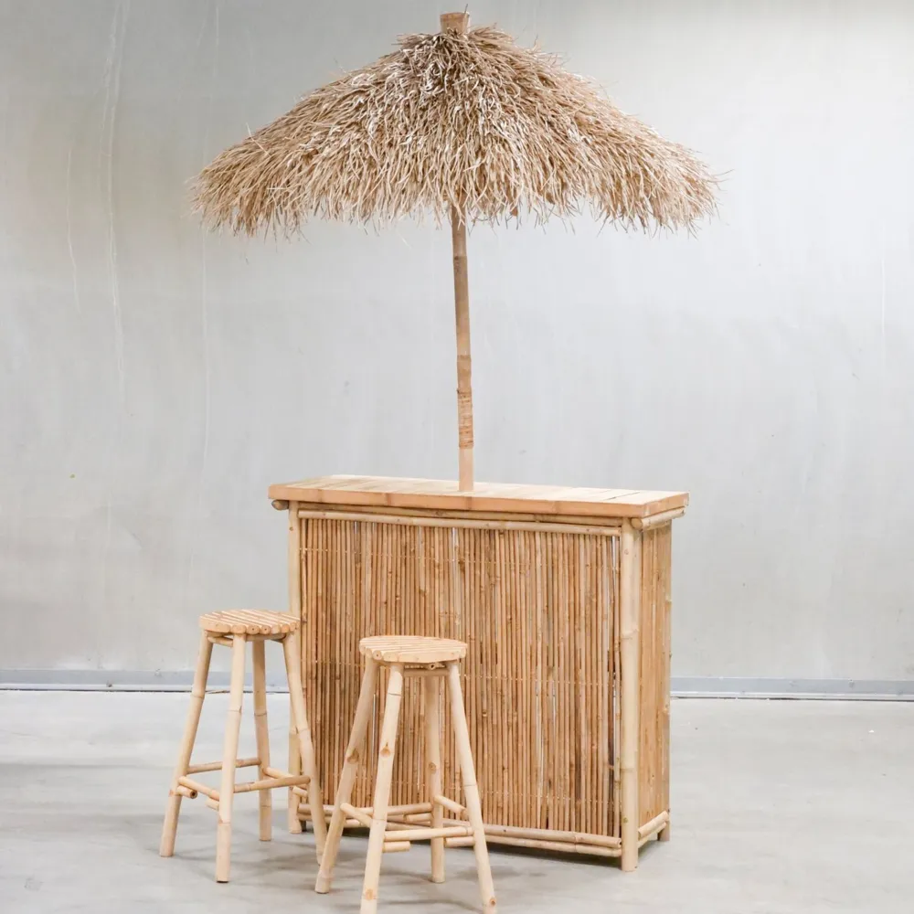 Boltze Hausbar Lania aus Bambus, 4 tlg.