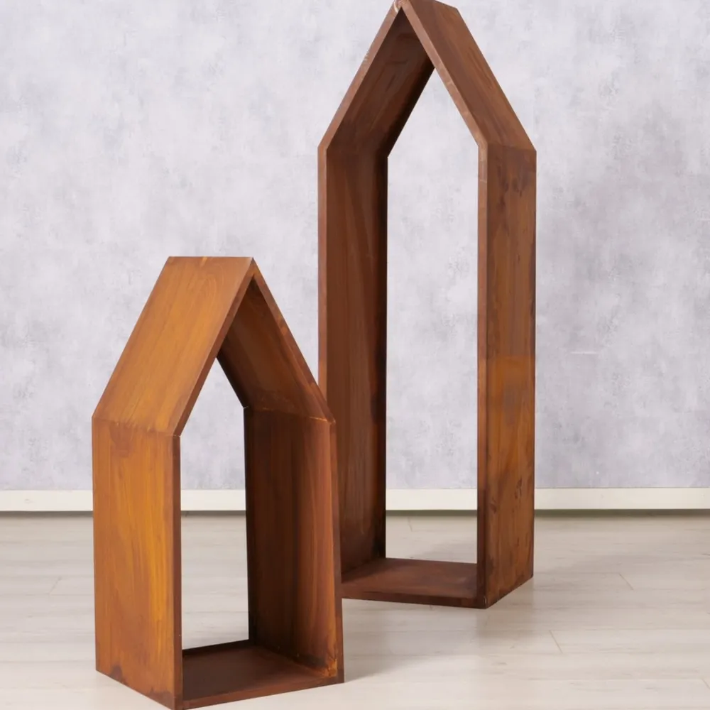 Boltze Kaminholzregal Rumo aus Metall, 2 tlg.